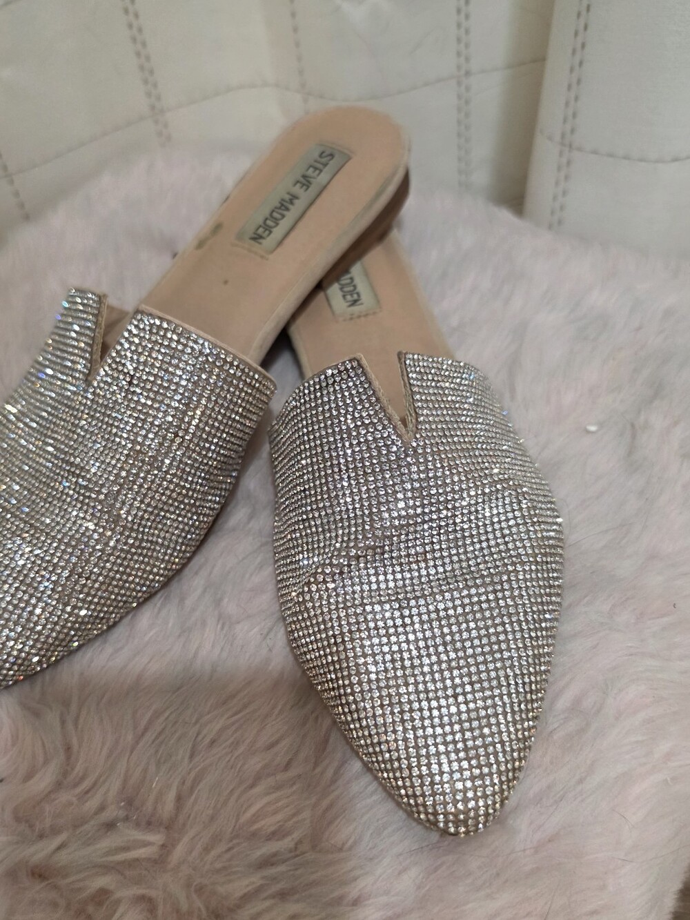 Steve Madden Ally Rhinestone Mule View 2